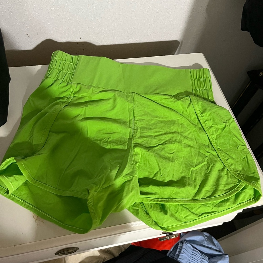 Women's Mono b Lime Green Shorts